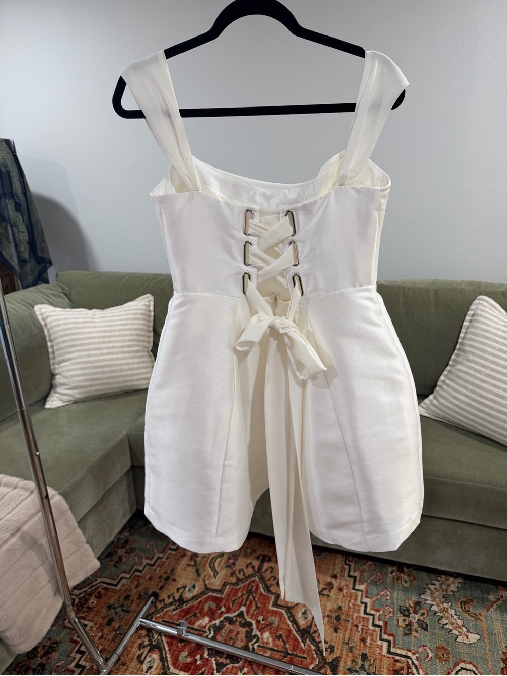 BHLDN Anthropologie White Mini Dress - Picture 4 of 5